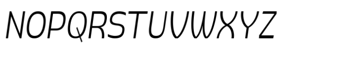 Pocas Light Condensed Oblique Font UPPERCASE