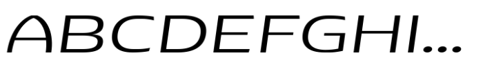 Pocas Light Expanded Oblique Font UPPERCASE