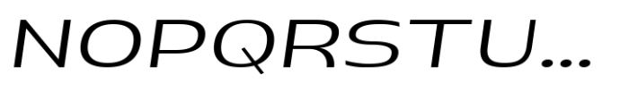 Pocas Light Expanded Oblique Font UPPERCASE
