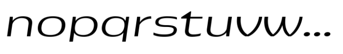 Pocas Light Expanded Oblique Font LOWERCASE