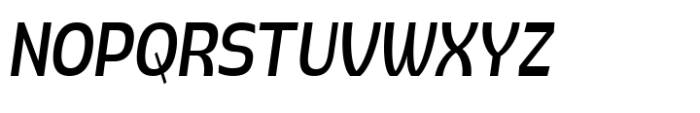Pocas Medium Condensed Oblique Font UPPERCASE