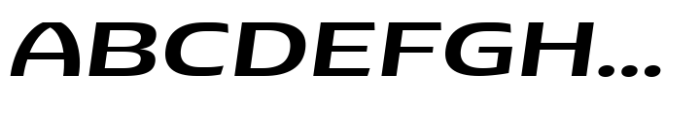Pocas Medium Expanded Oblique Font UPPERCASE