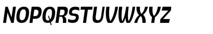 Pocas Semi Bold Condensed Oblique Font UPPERCASE