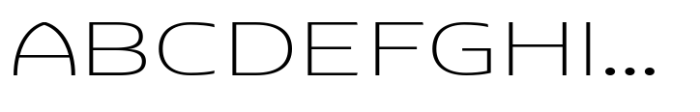 Pocas Thin Expanded Font UPPERCASE