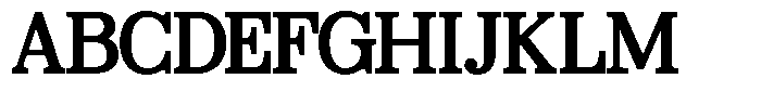 Poetria Bold Font UPPERCASE