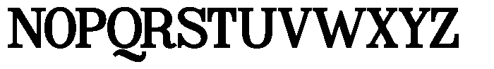 Poetria Bold Font UPPERCASE