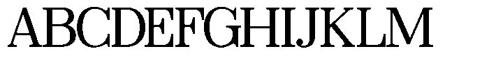 Poetria Light Font UPPERCASE