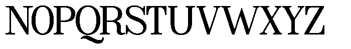 Poetria Light Font UPPERCASE