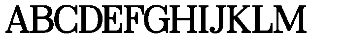 Poetria Medium Font UPPERCASE