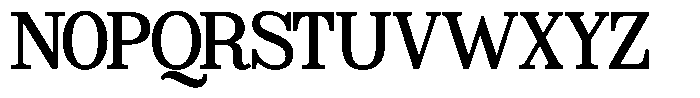 Poetria Medium Font UPPERCASE