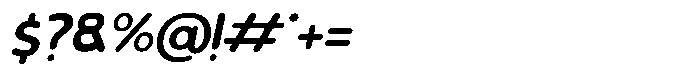 Poffina Oblique Font OTHER CHARS