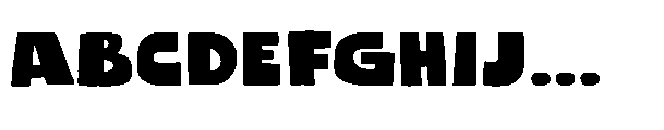 Poffy Font UPPERCASE