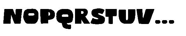 Poffy Font UPPERCASE