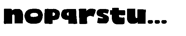 Poffy Font LOWERCASE
