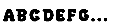 Pogo Outline Pogo Font UPPERCASE