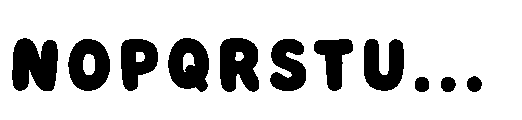 Pogo Outline Pogo Font LOWERCASE