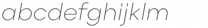 Point Thin Italic Font LOWERCASE