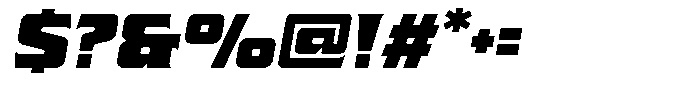 Poizem Italic Font OTHER CHARS