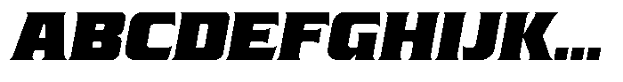 Poizem Italic Font UPPERCASE