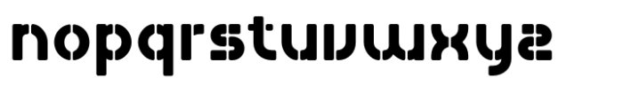 Pokland  Stencil Three Font LOWERCASE