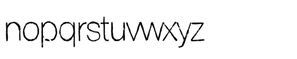 Pokrak Nowy Thin Font LOWERCASE