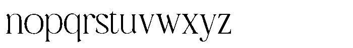 Polais Font LOWERCASE