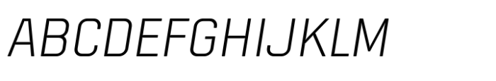 Polar Light Italic Font UPPERCASE
