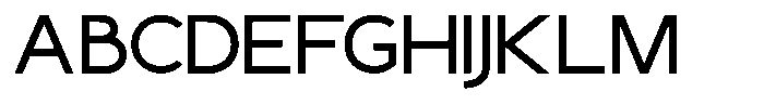 Polargo Font UPPERCASE