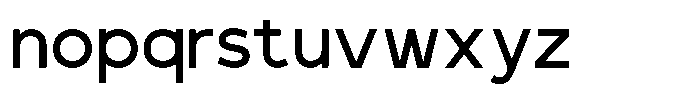 Polargo Font LOWERCASE