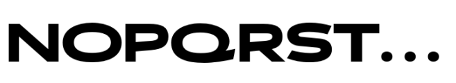 Polarix Black Font UPPERCASE