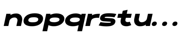 Polarix Extrablack Italic Font LOWERCASE