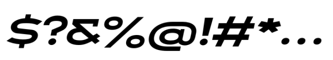 Polarix Extrabold Italic Font OTHER CHARS