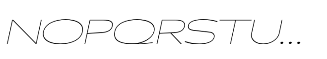 Polarix Hairline Italic Font UPPERCASE