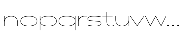 Polarix Hairline Font LOWERCASE