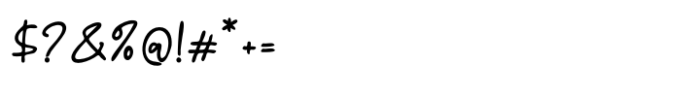 Polem Script Font OTHER CHARS