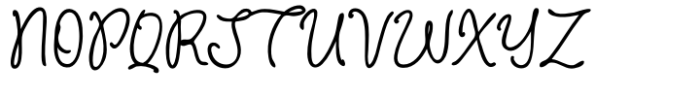 Polem Script Font UPPERCASE