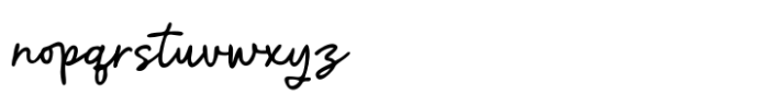 Polem Script Font LOWERCASE