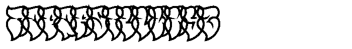 Polemic Outline Bold Font LOWERCASE