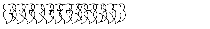 Polemic Outline Thin Font UPPERCASE