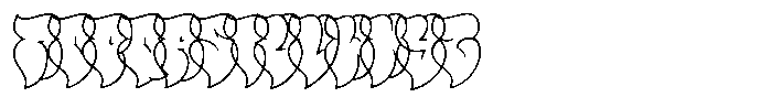 Polemic Outline Thin Font UPPERCASE