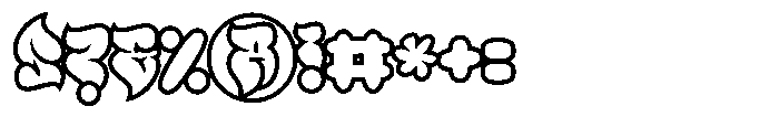 Polemic Overlap Bold Font OTHER CHARS