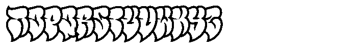 Polemic Overlap Bold Font UPPERCASE