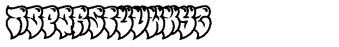 Polemic Overlap Shine Bold Font LOWERCASE