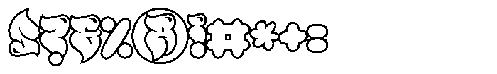 Polemic Overlap Shine Font OTHER CHARS