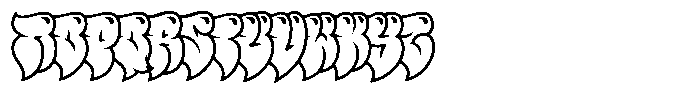 Polemic Overlap Shine Font LOWERCASE