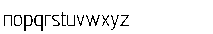 Polesan 100 Font LOWERCASE