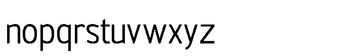 Polesan 200 Font LOWERCASE