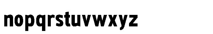 Polesan 600 Font LOWERCASE