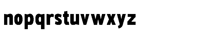 Polesan 700 Font LOWERCASE