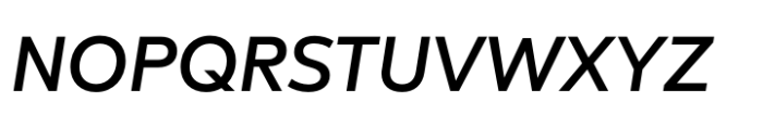 Poligon Medium Italic Font UPPERCASE